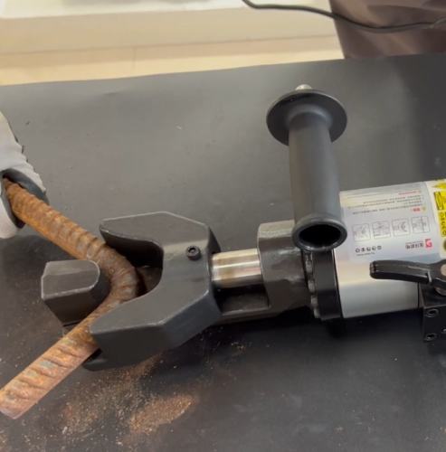 Brushless Rebar Bender — In Use