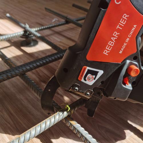 Rebar Tying Tool — In Use